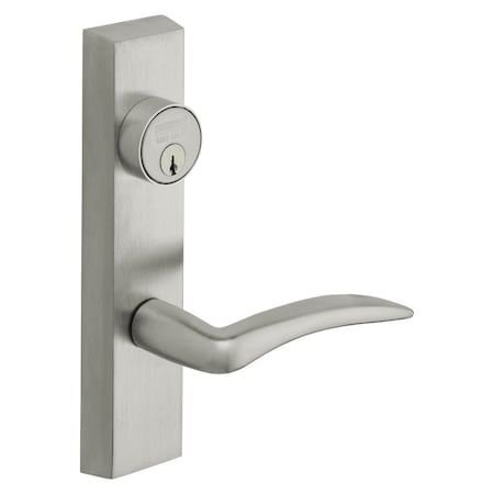 Sargent Grade 1 Exit Device Trim, Classroom Function, Key Outside Unlocks/Locks Trim, For Surface Vertical R 713 ETA RHRB 26D